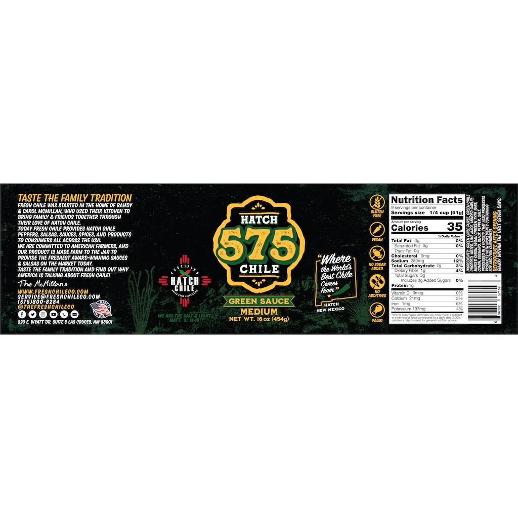 575 Hatch Green Chile Sauce - Image 11