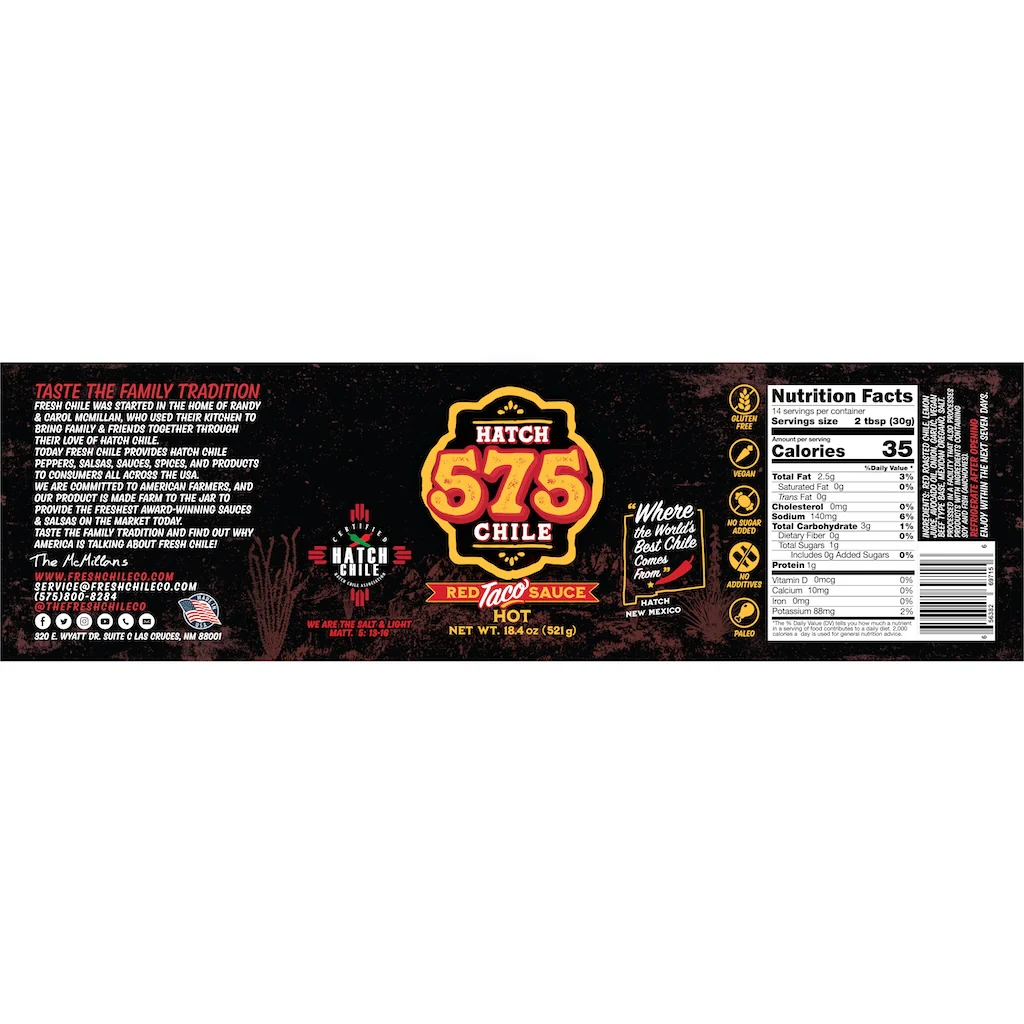 575 Hatch Red Chile | Street Taco Sauce - Image 6