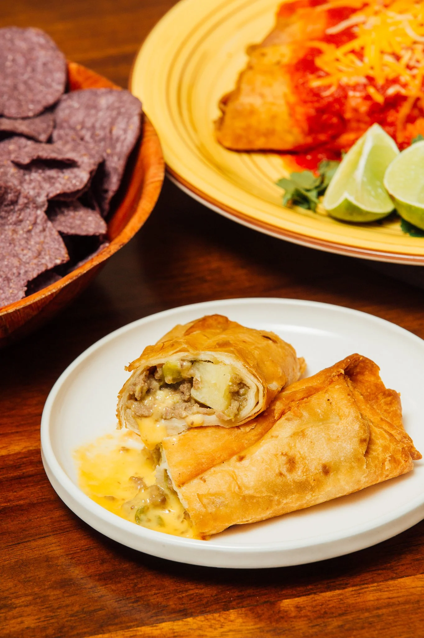 Hatch Chile Beef & Cheese Chimichanga - Image 3
