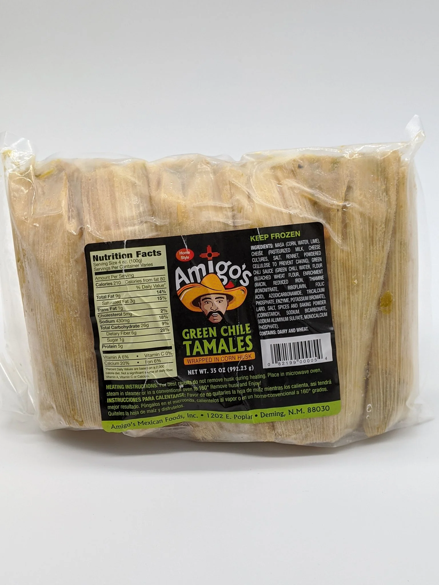 Hatch Green Chile Cheese Tamales - Image 3