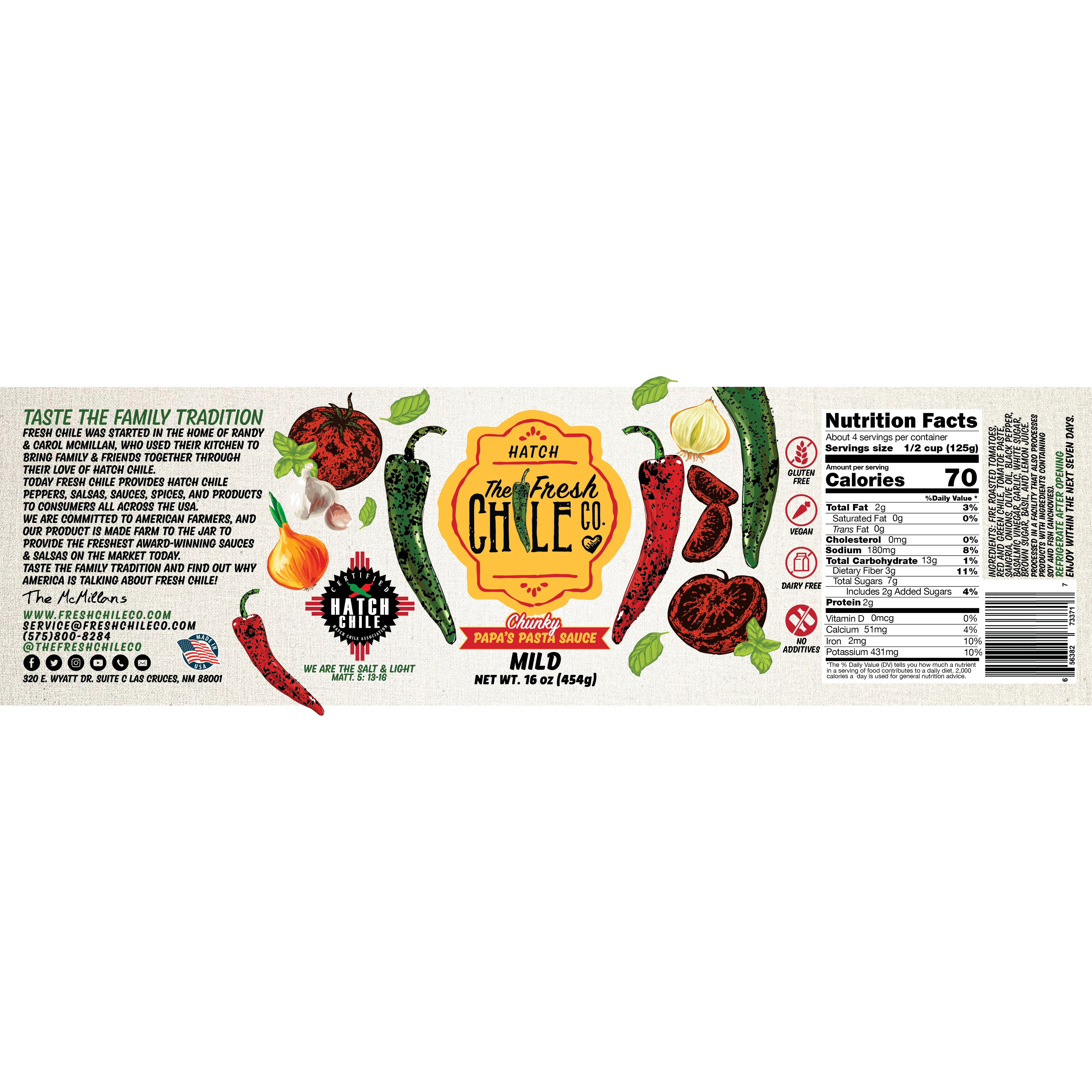 Mama's Marinara Sauce (Smooth Hatch Chile) - Image 7